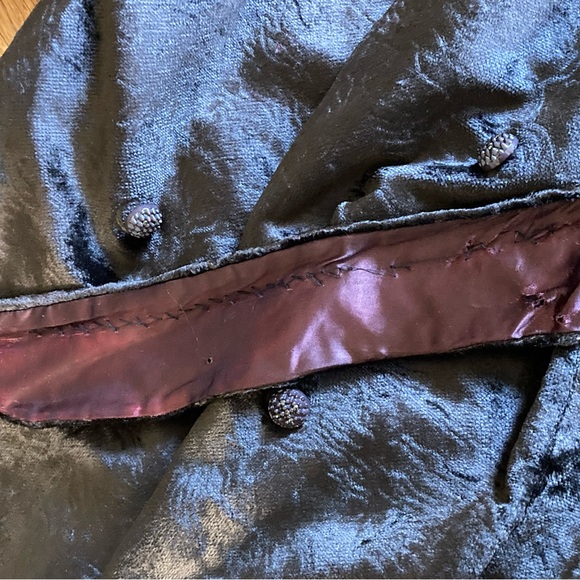 Vintage 60s Chocolate Brown Faux Fur Mink Collar 3/4 Sleeve Coat Women's M - Picture 11 of 16